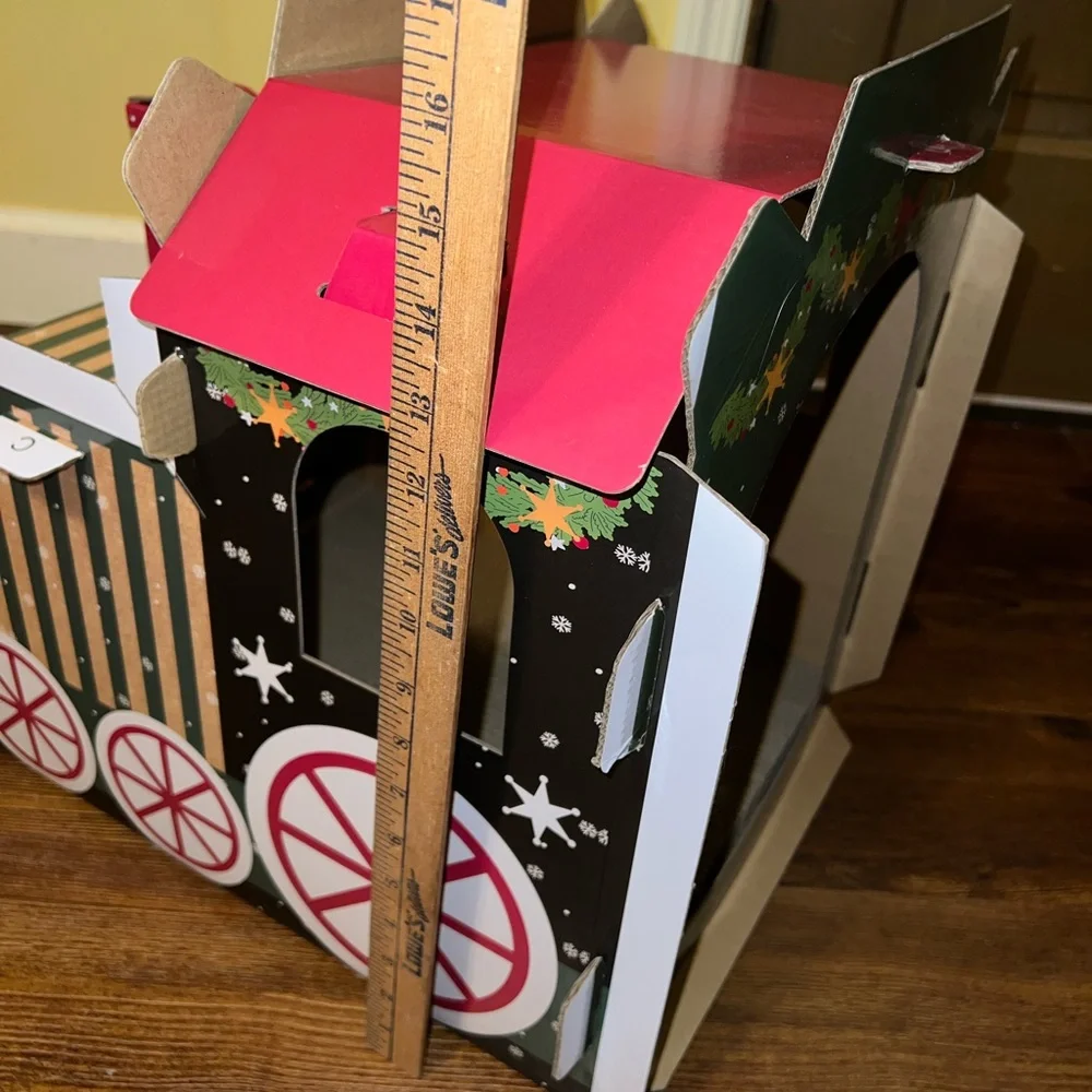 Merry Makings by Petco Holiday Train Cardboard Cat Scratcher Corrugated Base